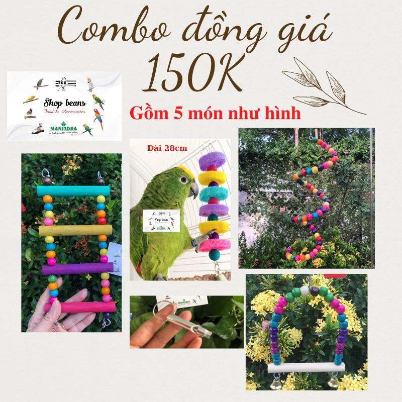 Combo đồng giá 150k đồ chơi cho vẹt