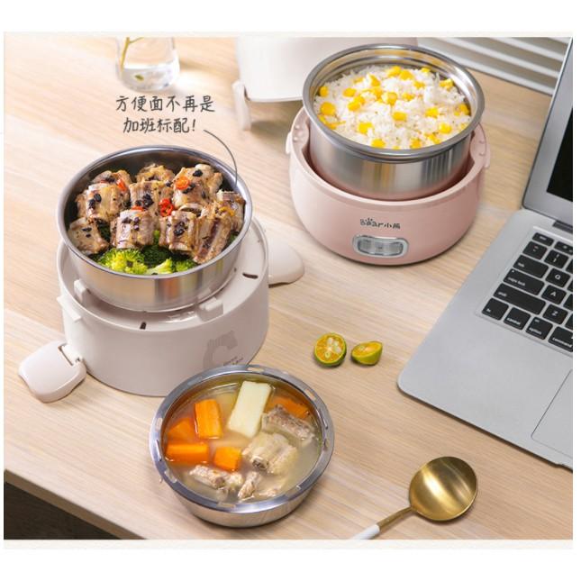 Hộp cơm cắm điện Bear DFH-S2123, dung tích 2.0L, sử dụng để nấu, hâm nóng và giữ nhiệt cho thức ăn, dùng cho văn phòng