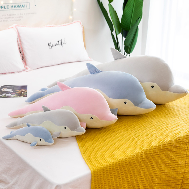 Thú bông cá heo dễ thương, cá voi mềm mịn cute (30cm---&gt;70cm) Gối ôm cá heo đáng yêu, cá voi cao cấp hàng xịn loại 1, an toàn cho trẻ nhỏ