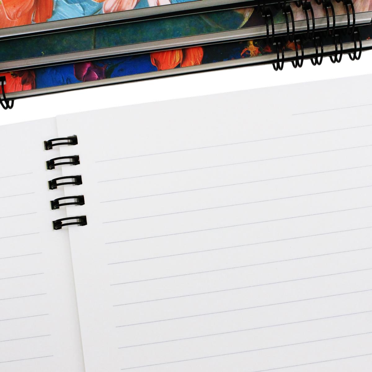 Sổ Lò Xo Elegant Flower Art A5 - Kẻ Ngang - 160 Trang 80gsm - The Sun 01