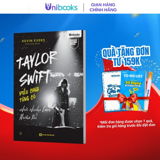 Sách Unibooks - Taylor Swift – Điều Chưa Từng Có – Nhà Chiến Lược Thiên Tài
