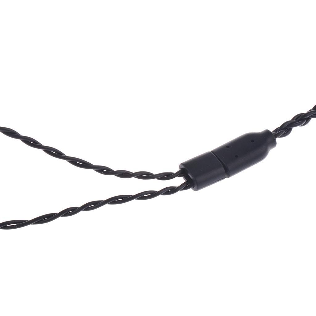 3.5mm Audio Cable Upgrade Cord Extension Wire for Shure se535 215 846 Black