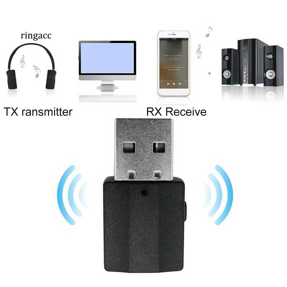 Thiết Bị Nhận Tín Hiệu Âm Thanh Bluetooth 5.0 Rac 2 Trong 1 Kèm Phụ Kiện