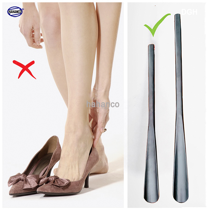 Đón gót giày dài 70cm gỗ Chiu Liu nguyên khối sơn mài VIP - DGH911 - Đón giày mọi tư thế cho Nam &amp; Nữ