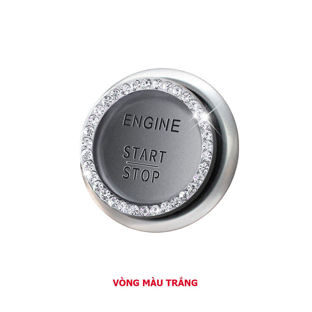 Vòng đính đá trang trí nút khởi động xe hơi