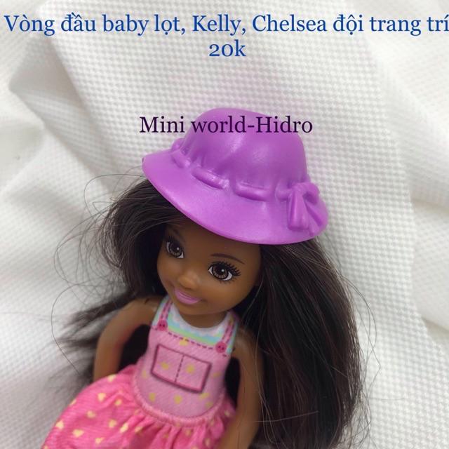 Phụ kiện cho búp bê Chelsea, Kelly, baby. Mũ nón cho búp bê Chelsea, Kelly, baby.