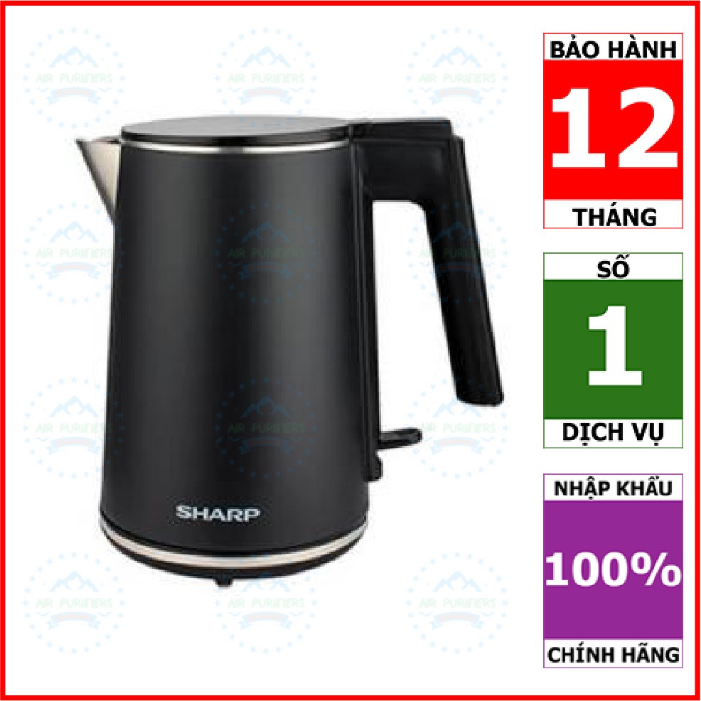 Bình đun siêu tốc SHARP EKJ-10DVPS-BK-Hàng Chính Hãng