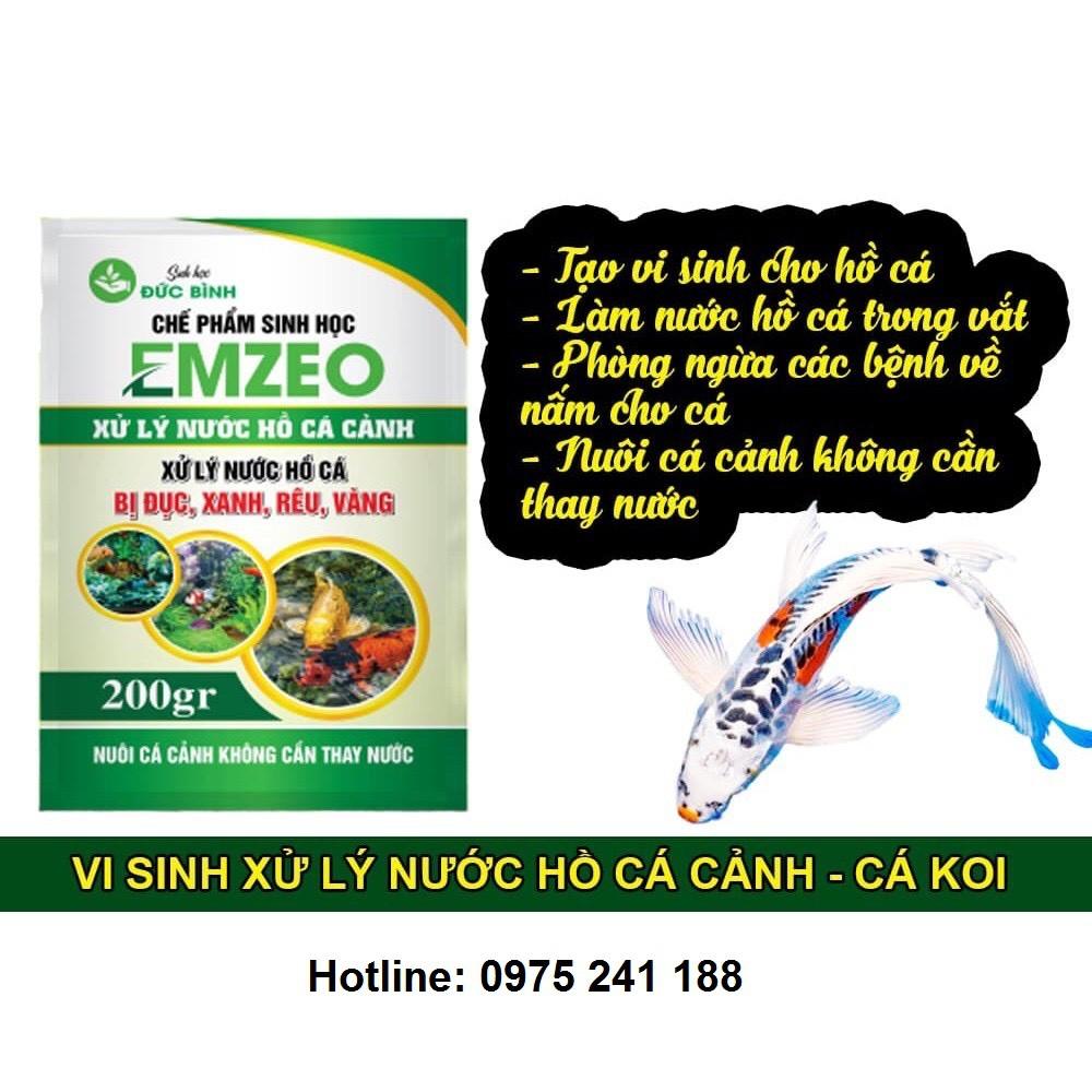 Chế phẩm xử lý nước hồ cá bị đục, xanh, rêu, vàng