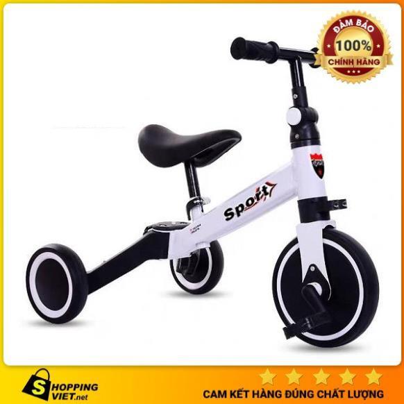 Xe đạp 3 bánh cho bé BabiboKids, Xe chòi chân có bàn đạp có thể tháo rời dễ dàng cho bé từ 1 đến 6 tuổi