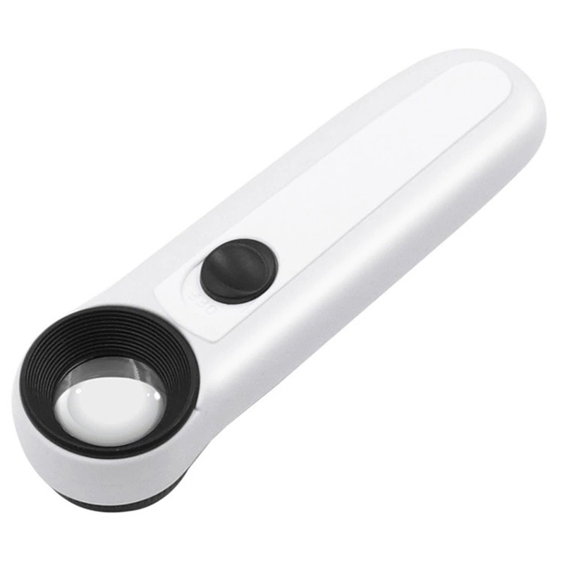 Kính lúp cầm tay 40x có đèn led chiếu sáng MG6B-1B