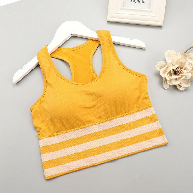 Áo bra tập gym 3 sọc có đệm ngực