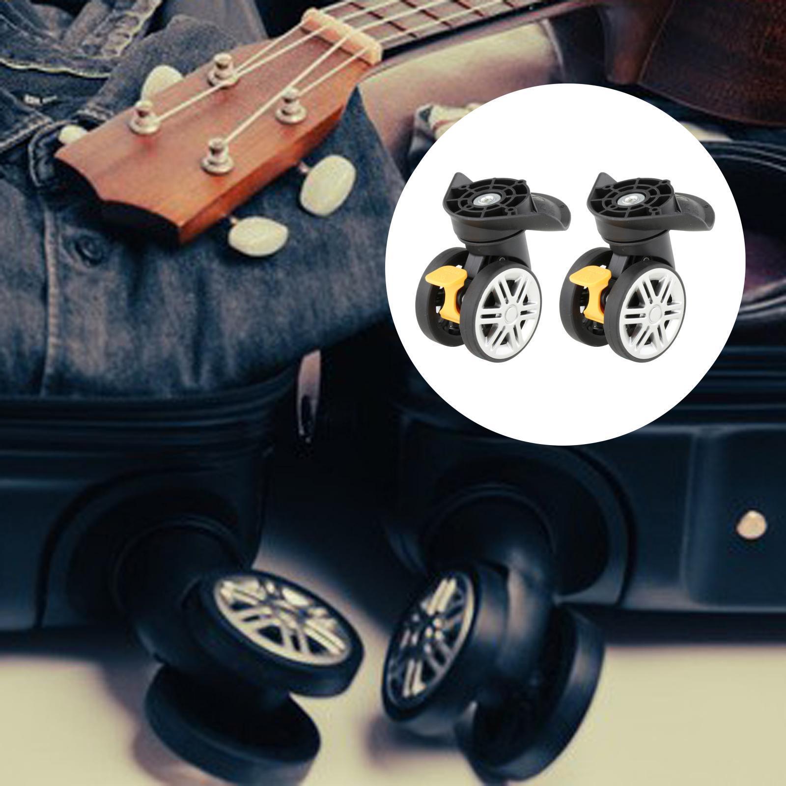2 Pieces Replacement Luggage Wheels A19 Travel Suitcase Wheels Luggage Mute Wheel for Luggage Box