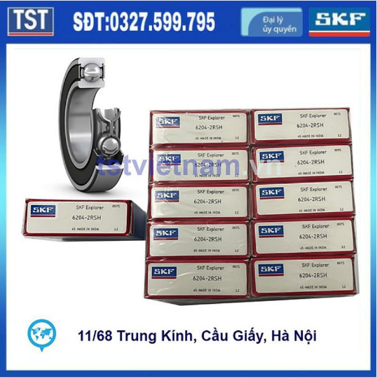 Vòng bi bạc đạn SKF 6204-2RSH