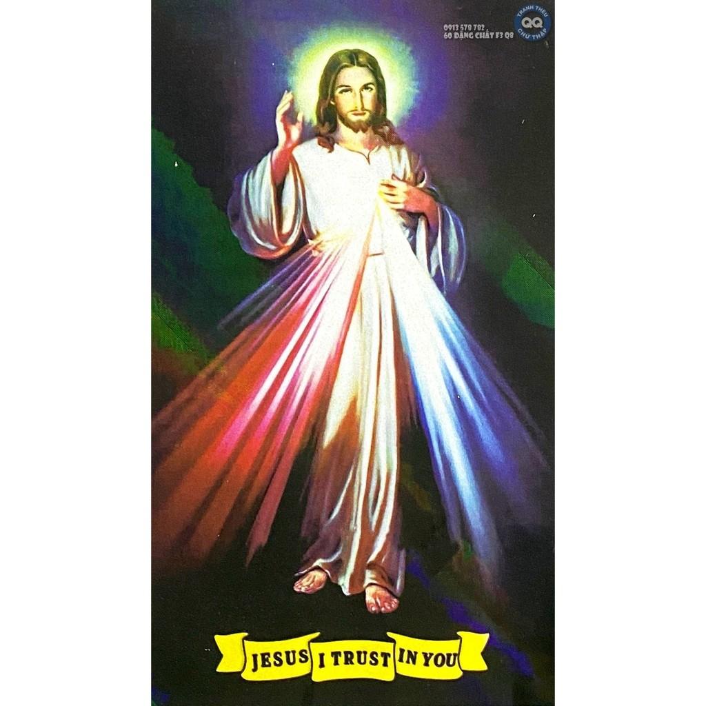 60*90CM TRANH ĐÁ CHÚA JESU LÒNG CHÚA THƯƠNG XÓT CHƯA ĐÍNH LG1359 ...