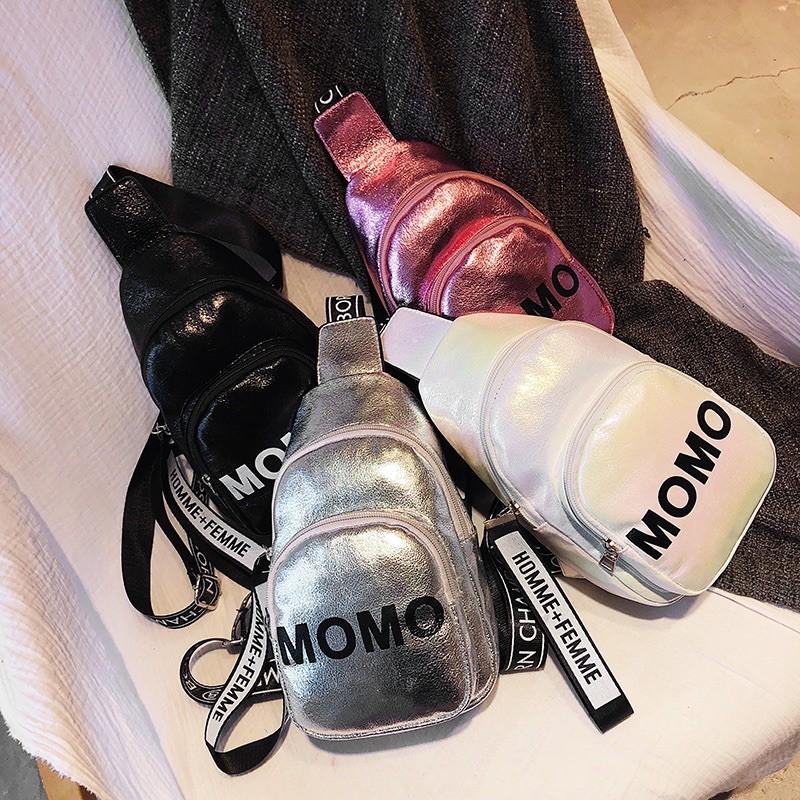 Balo nữ đeo chéo kute dễ thương momo