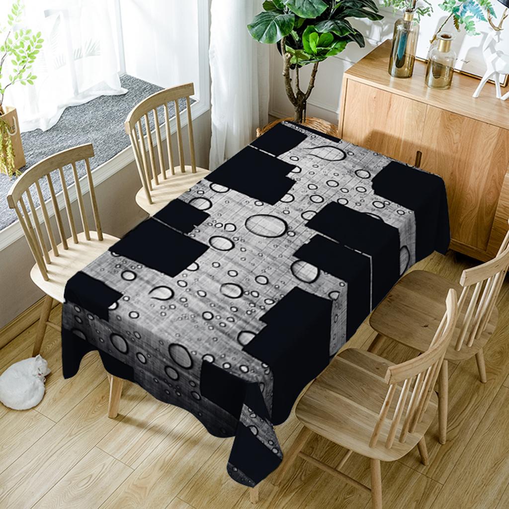 American Rectangular Polyester Tablecloth Table Cover Kitchen