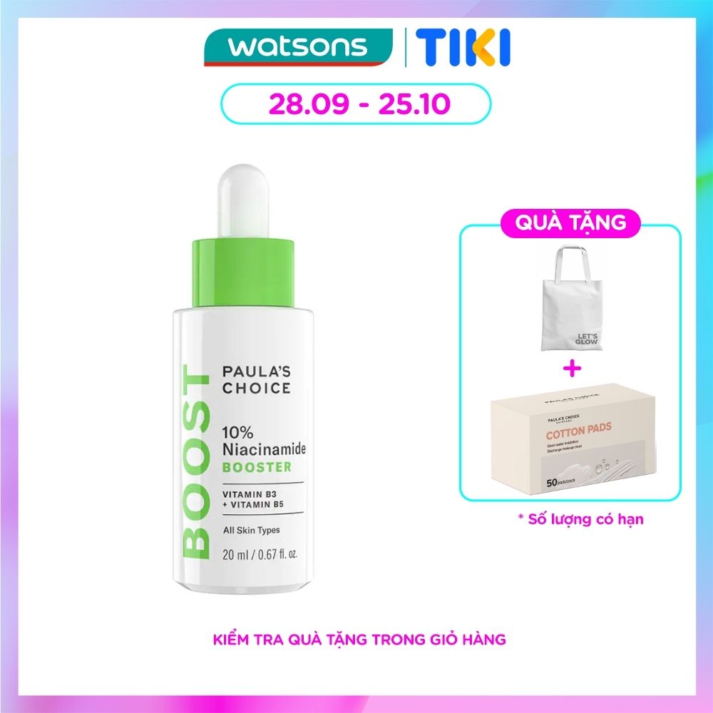 Tinh Chất Paula's Choice Đặc Trị Se Khít Lỗ Chân Lông Và Làm Sáng Da Chứa 10% Niacinamide 20ml