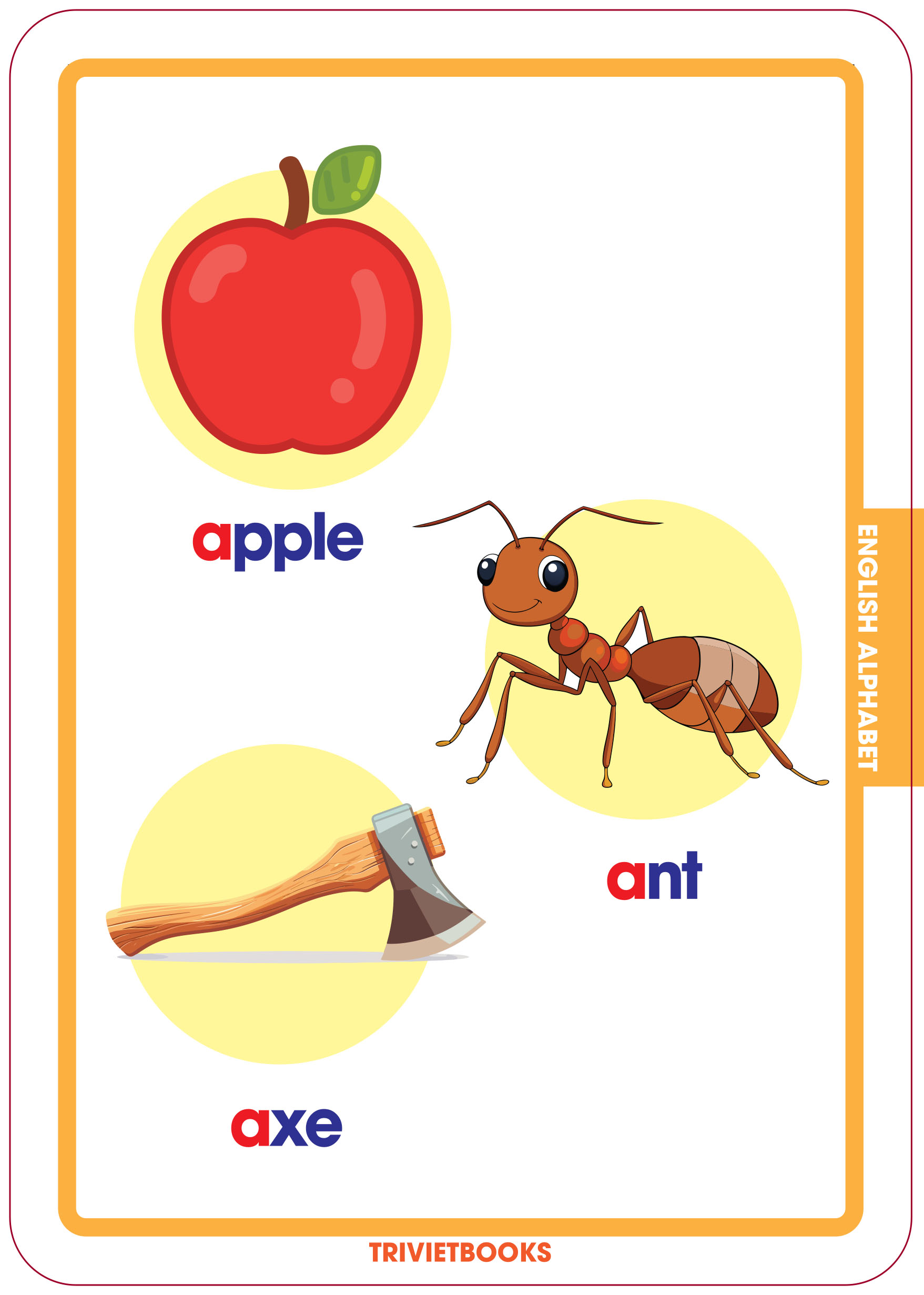 Bộ Thẻ Học Thông Minh Cho Bé - Flashcard Song Ngữ - Bảng chữ cái tiếng Anh - English alphabet - Trí Việt