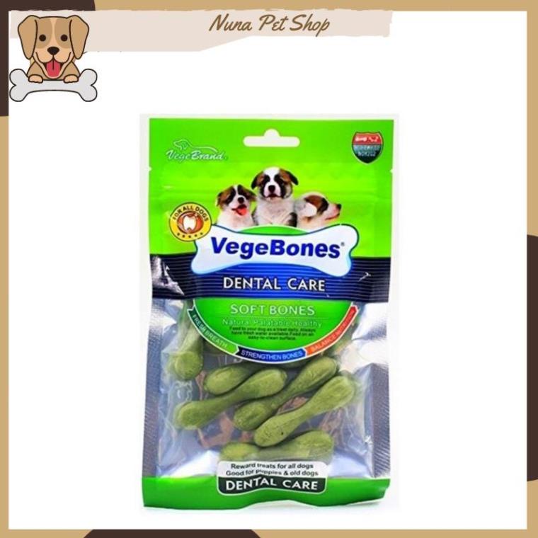 Xương gặm làm sạch răng, mượt lông, bổ sung canxi cho chó Vegebones (Gói 60g)