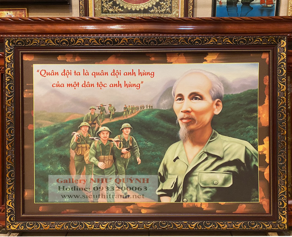 Tranh in, Quân đội ta là quân đội anh hùng của một dân tộc anh hùng -IN207