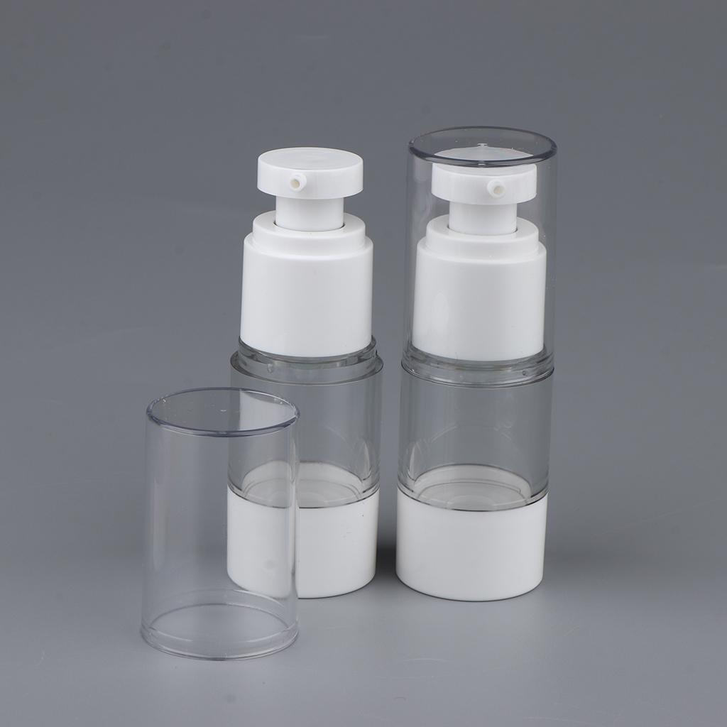 2X Rỗng Bơm Lại Tinh Chất Chai Chân Không Hộp đựng Mỹ Phẩm