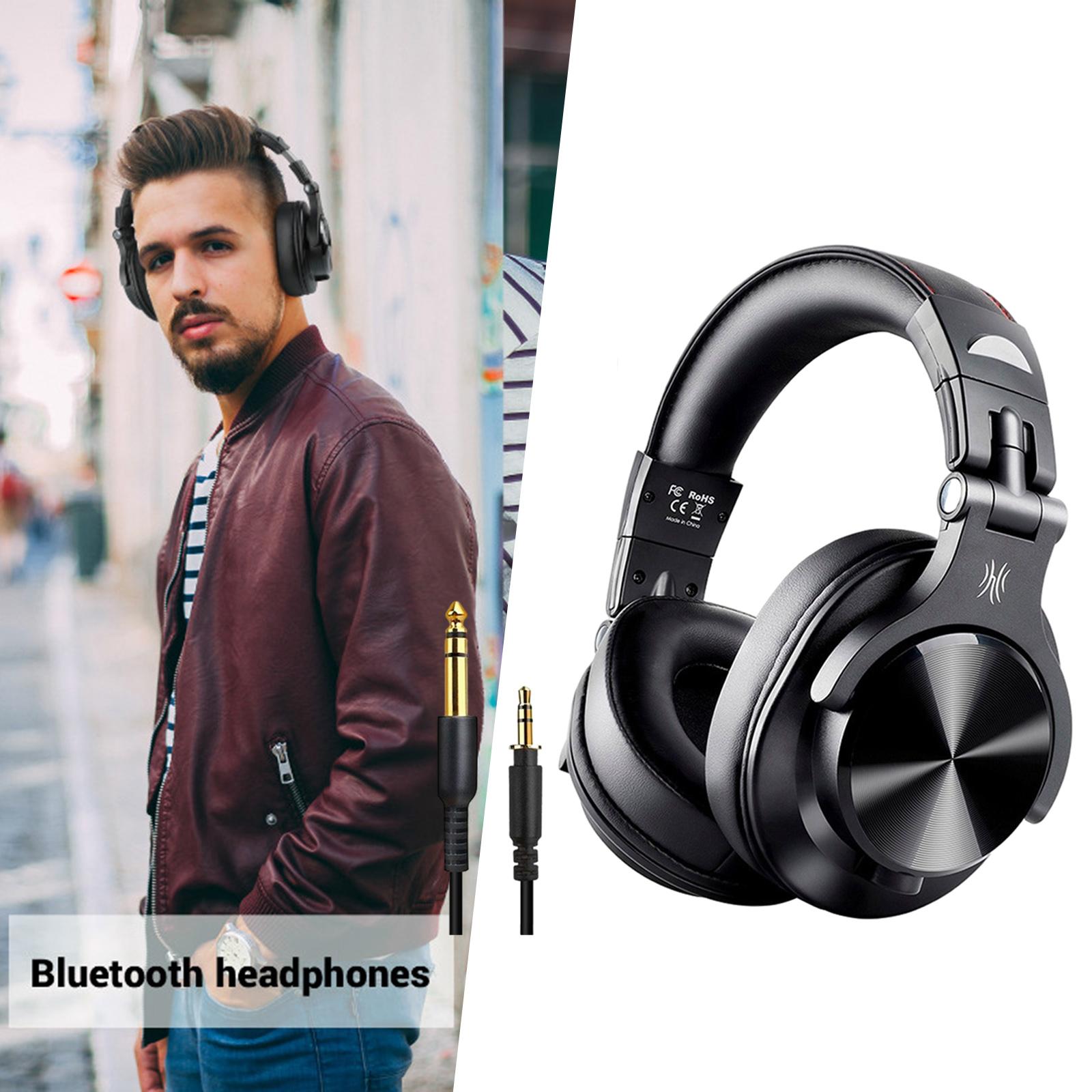 A70 Over-Ear DJ Bluetooth Headphone Headsets for Studio Monitoring Black