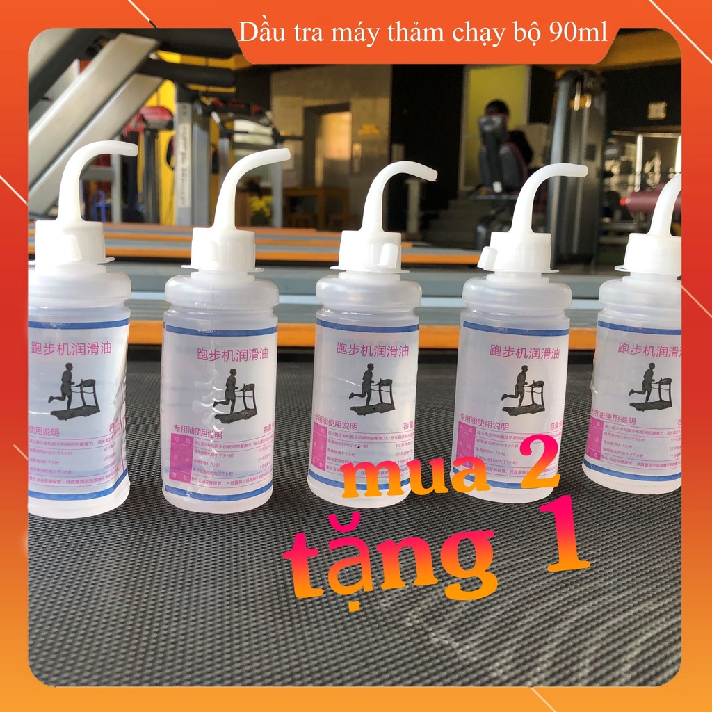 Dầu tra máy chạy bộ thể dục loại 90ml hàng theo máy,  kèm hướng dẫn sử dụng (100% silicone chuyên dùng)