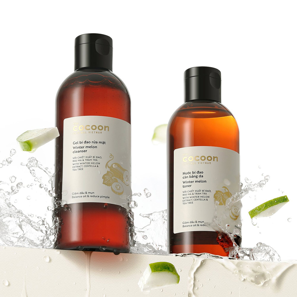Gel bí đao rửa mặt Cocoon giảm dầu, mụn Winter Melon Cleanser
