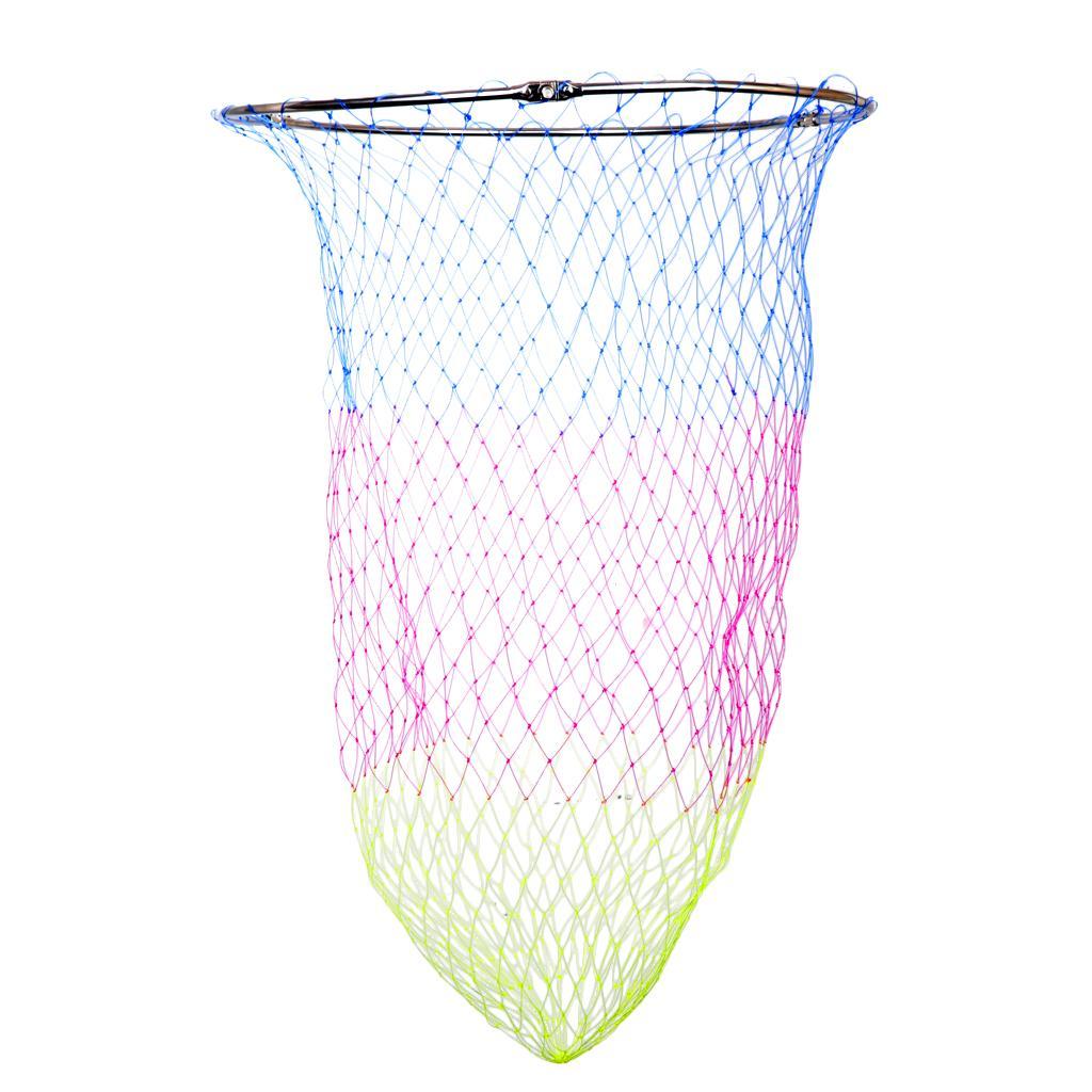 2pcs Colorful Mesh Fishing Net Carp Coarse Sea Game Fishing Landing Net Head