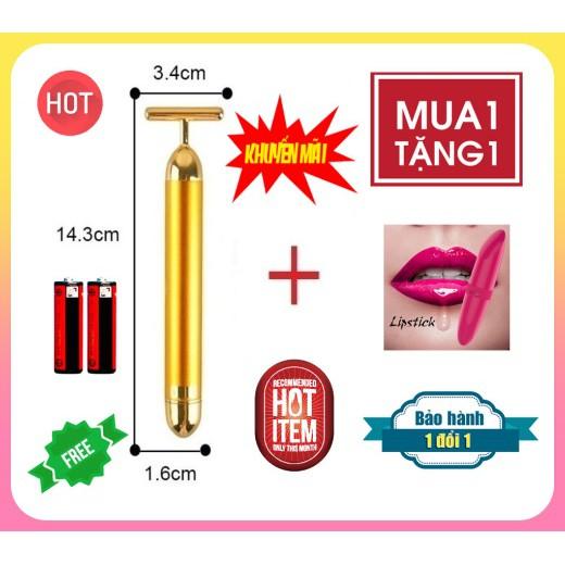 (Mua 1 Tặng 1) Bút Mát Xa Rung Cầm Tay Mát Xa Son Môi Mát Mạnh 102 (Hàng Mới 100% Có Sẵn) FMA1017