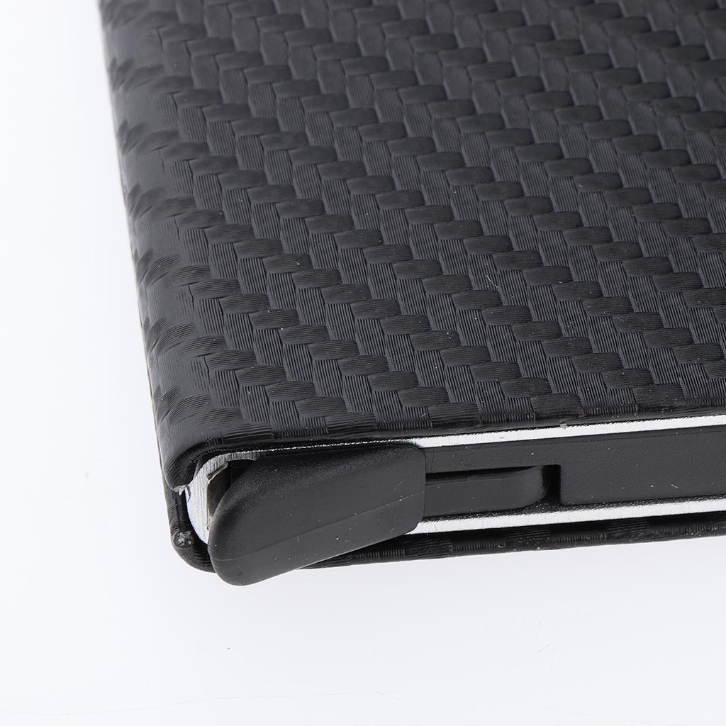 RFID Blocking Leather Business Card Holder Credit Card Case Holder Money Clip Wallet