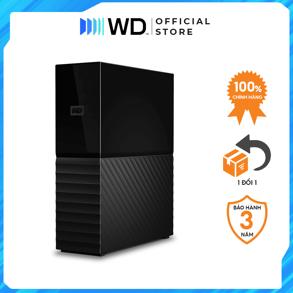 Ổ Cứng Để Bàn WD My Book 4TB/6TB/8TB/12TB/14TB/16TB/18TB 3.5 inch USB Gen 1 Hàng Chính Hãng