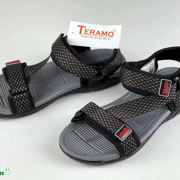 Giày sandal, dép sandal nam Teramo đế cao su nguyên chất, siêu nhẹ, quai dù chắc chắn, đế có rãnh chống trượt an toàn, TRM HỌA TIẾT 3 quai