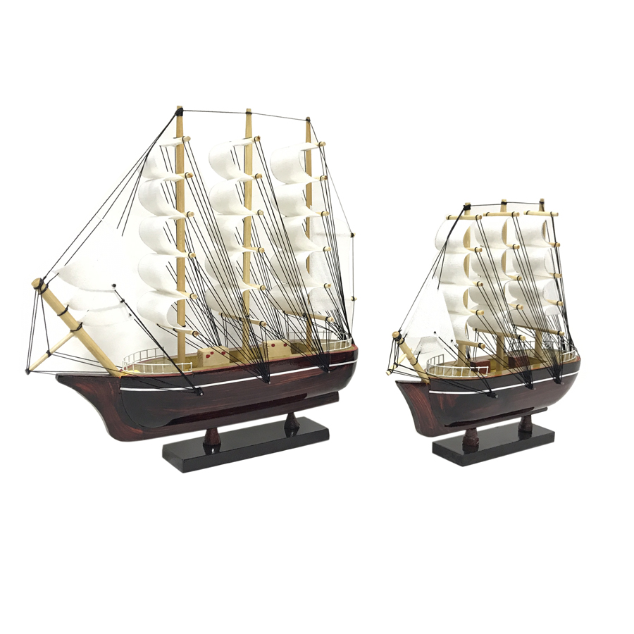 Combo Mô Hình Thuyền Gỗ Trang Trí LeBelem - Gỗ Tự Nhiên
