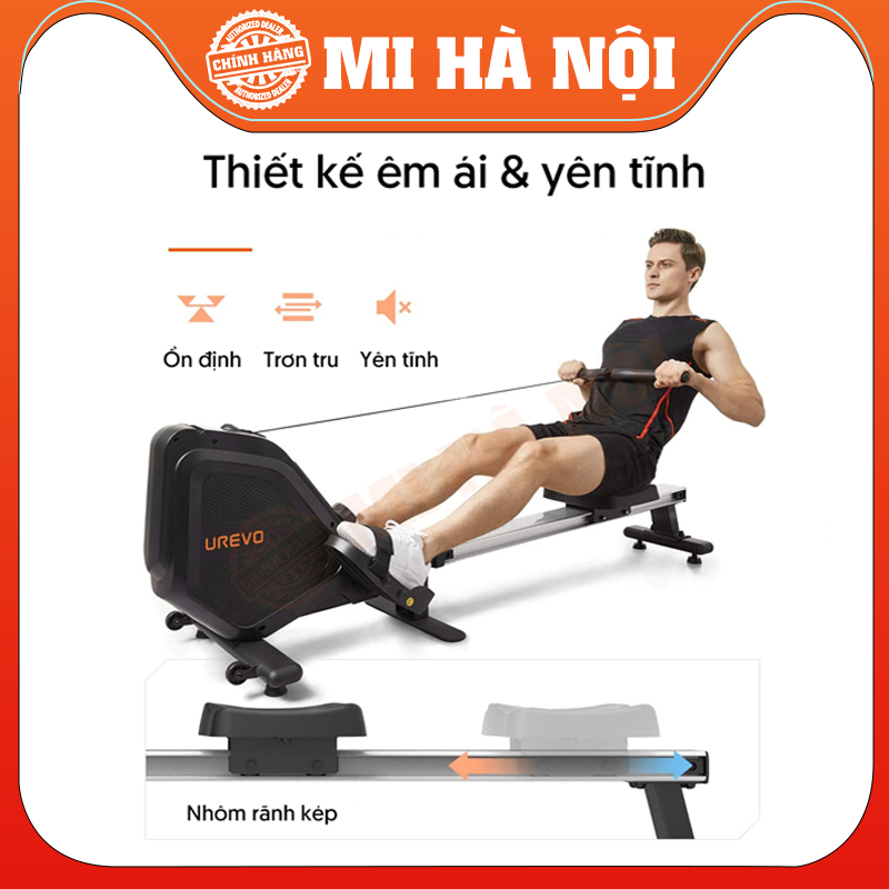 Máy chèo thuyền tập xô Xiaomi Urevo folding rower Hàng chính hãng