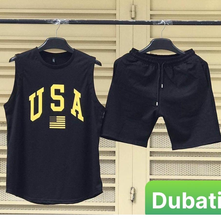 ĐỒ BỘ BA LỖ THỂ THAO USA, SET ĐỒ BỘ THỂ THAO MẪU MỚI MẶC CỰC MÁT HOT TREAND - DUBATI FASHION