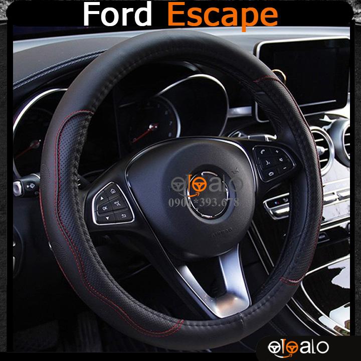 Bọc vô lăng volang xe Ford Escape da PU cao cấp BVLDCD - OTOALO