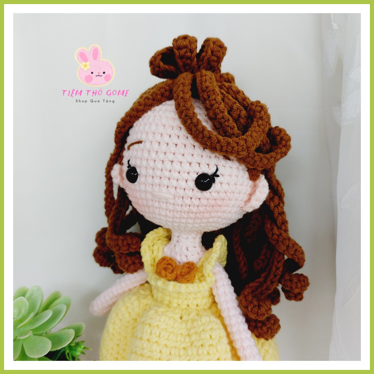 Búp bê len handmade - Búp bê Công chúa Belle