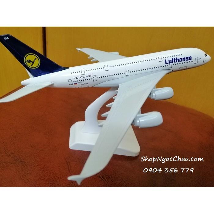 Mô hình máy bay tĩnh A380 Lufthansa 20cm