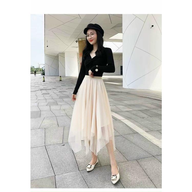 Chân váy xoè đuôi cá dài hàng đẹp Quảng Châu