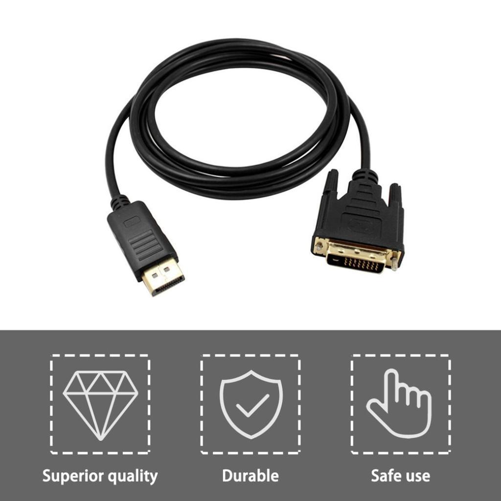 Bộ chuyển đổi cáp DisplayPort DP sang DVI Male to Male 1080P HD DP to DVI Converter