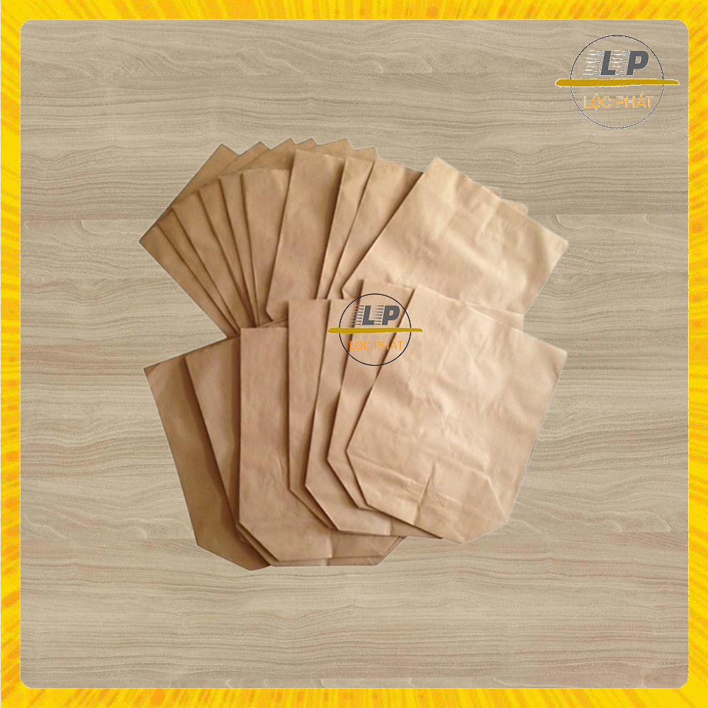 100 Túi giấy kraft - nhiều kích cỡ tiện dụng