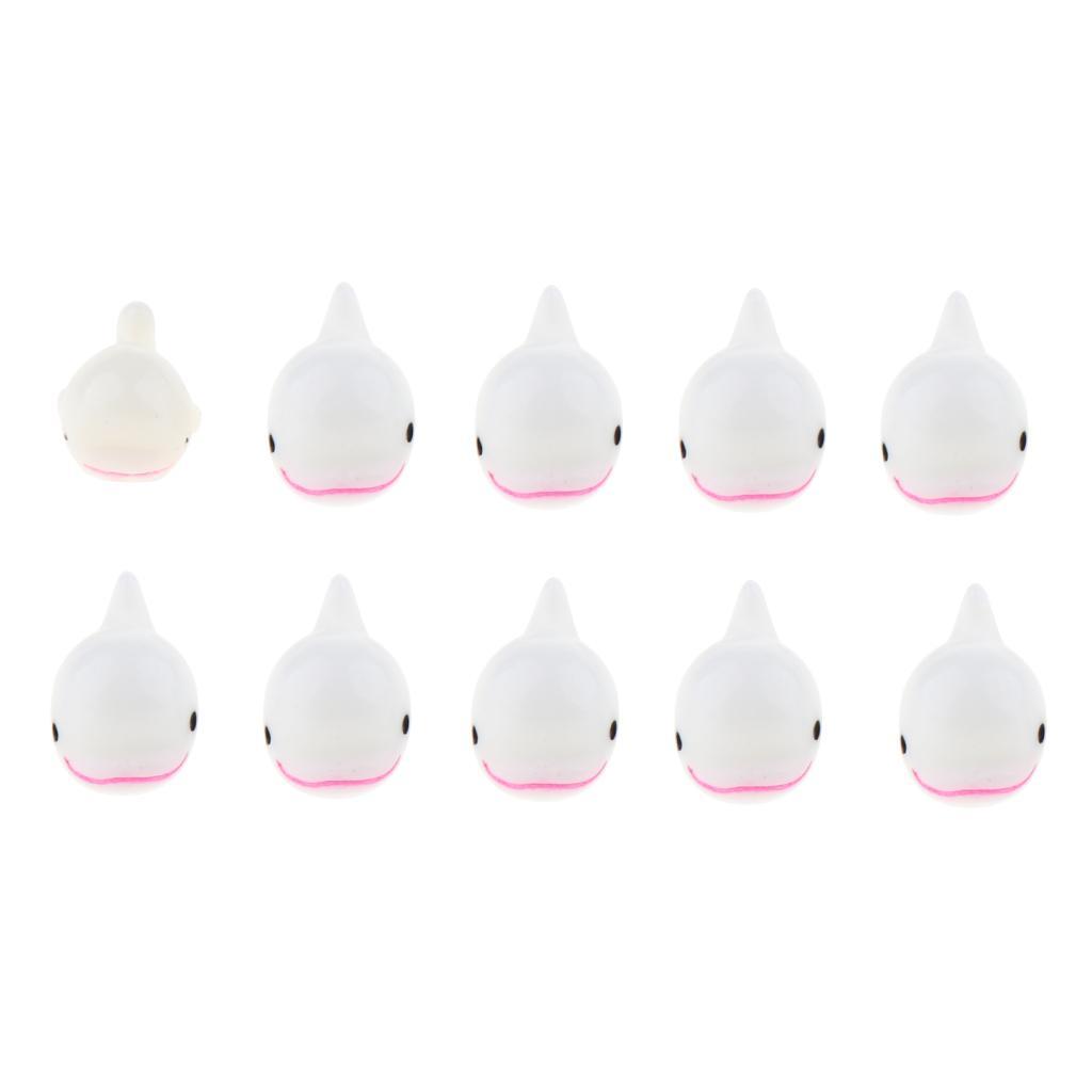 10 Pcs Aquarium Micro Landscape Decoration Fish Tank Ornament Dolphin