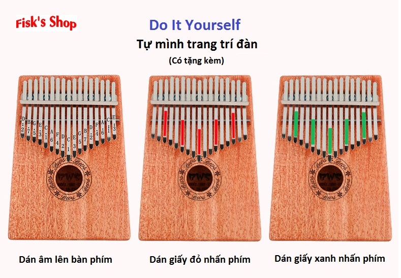 Đàn Kalimba 17 mẫu đàn