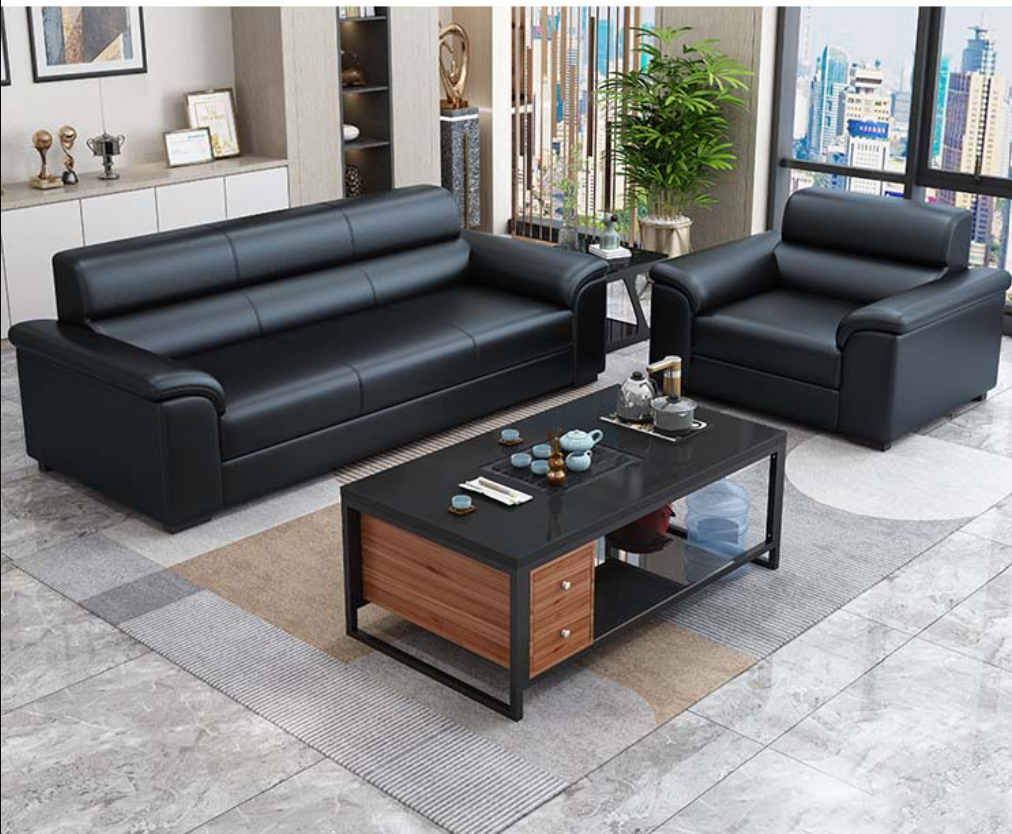 Bộ sofa văn phòng cao cấp Juno Sofa kèm ghế đơn HVPCT-03