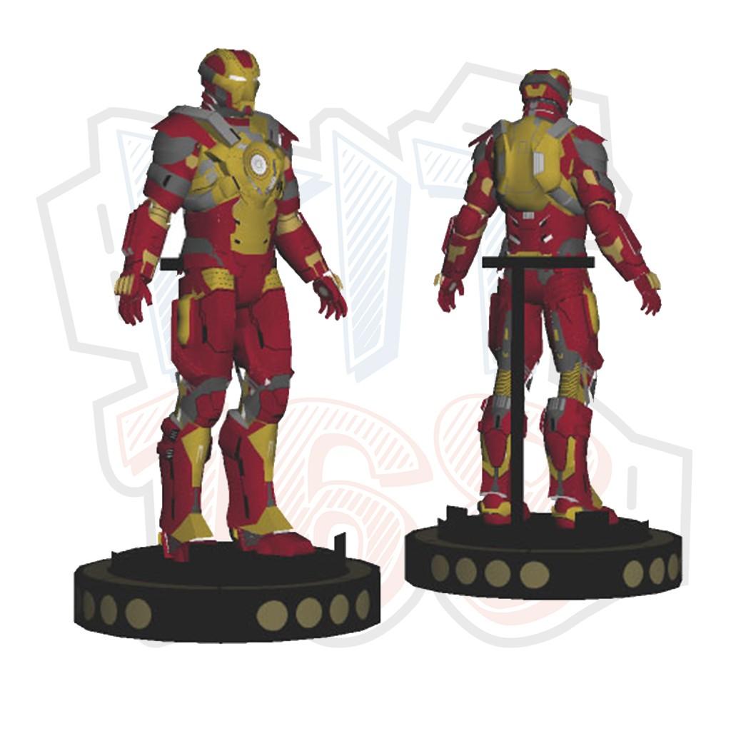 Mô hình giấy Marvel Avengers Iron Man Combo 0014