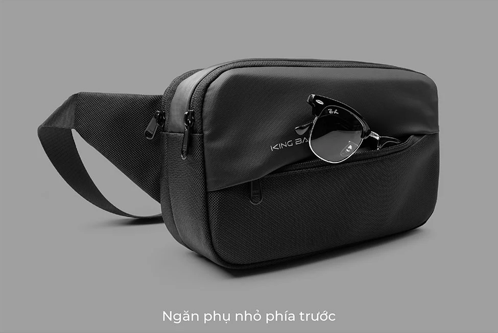 Túi Đeo Chéo KINGBAG BAMBOO vải trượt nước, nhiều ngăn tiện dụng - Hàng Chính Hãng