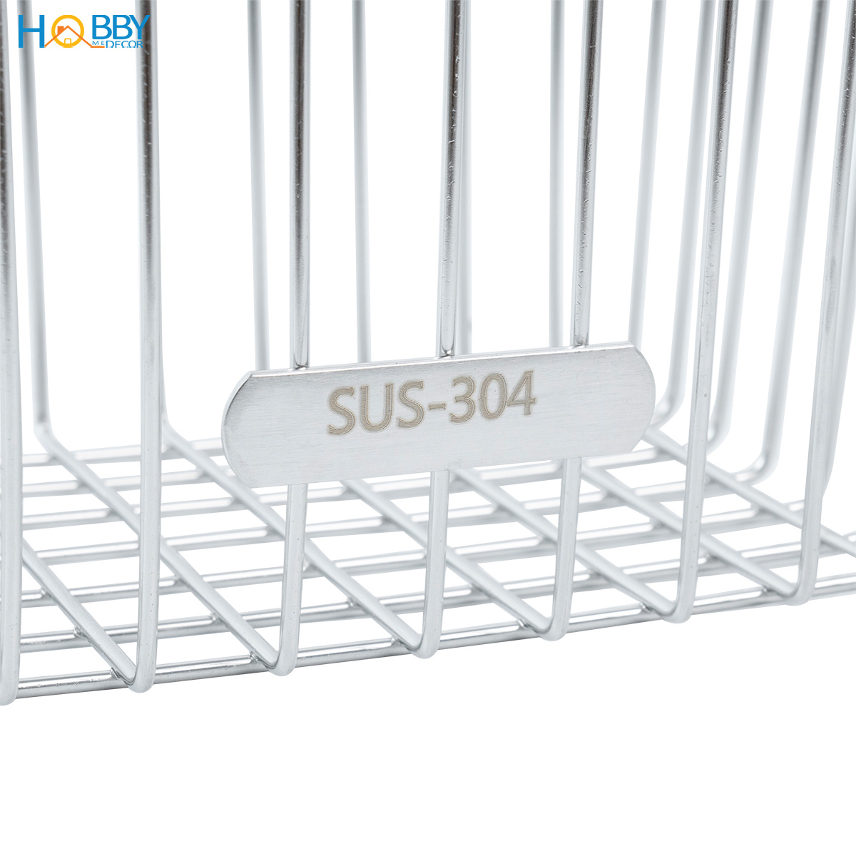 Kệ rổ đựng hành tỏi ớt đa năng inox 304 dán tường Hobby home decor TB4
