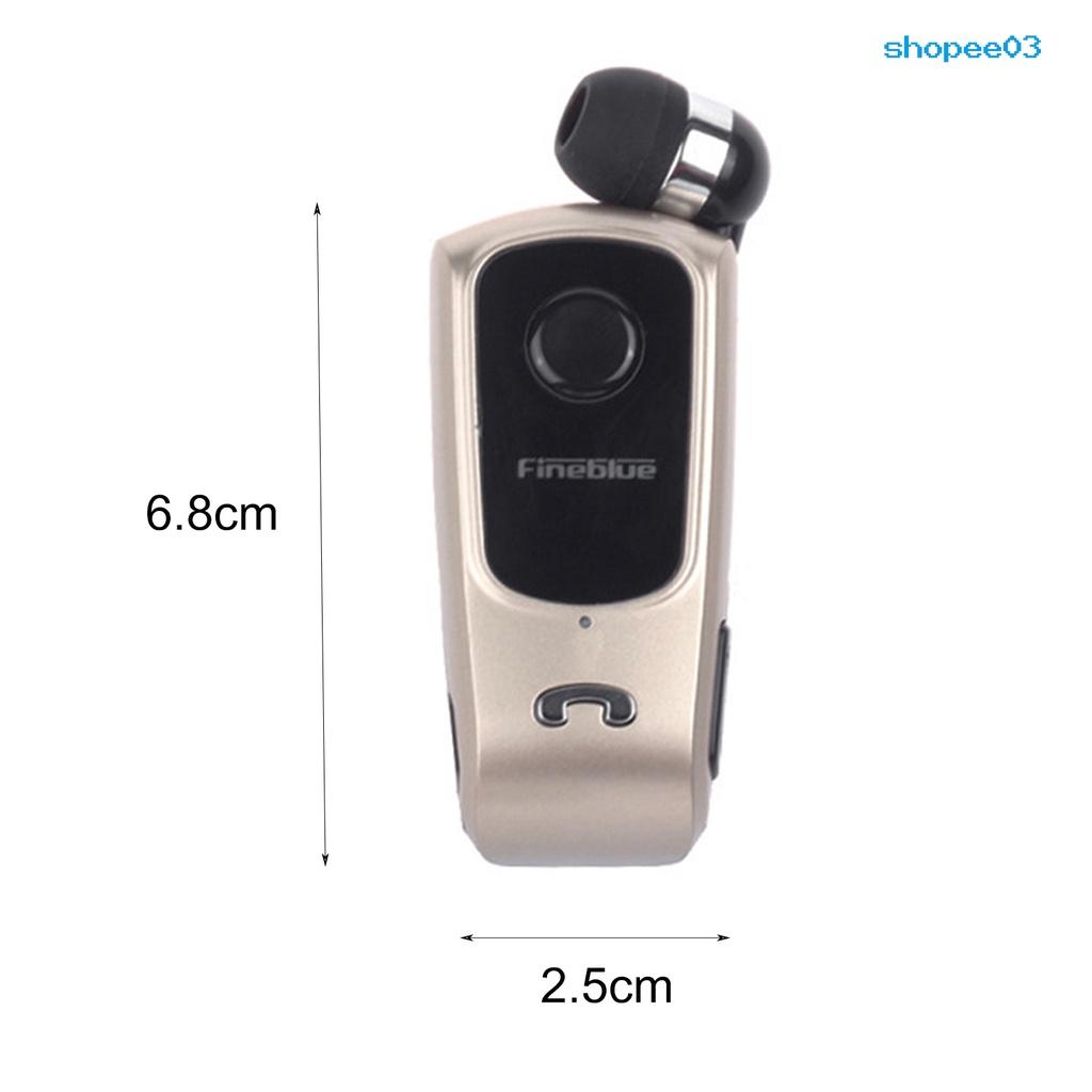 Fineblue F920 Vibration Alert Collar Clip Unilateral Business Bluetooth-compatible Earphone