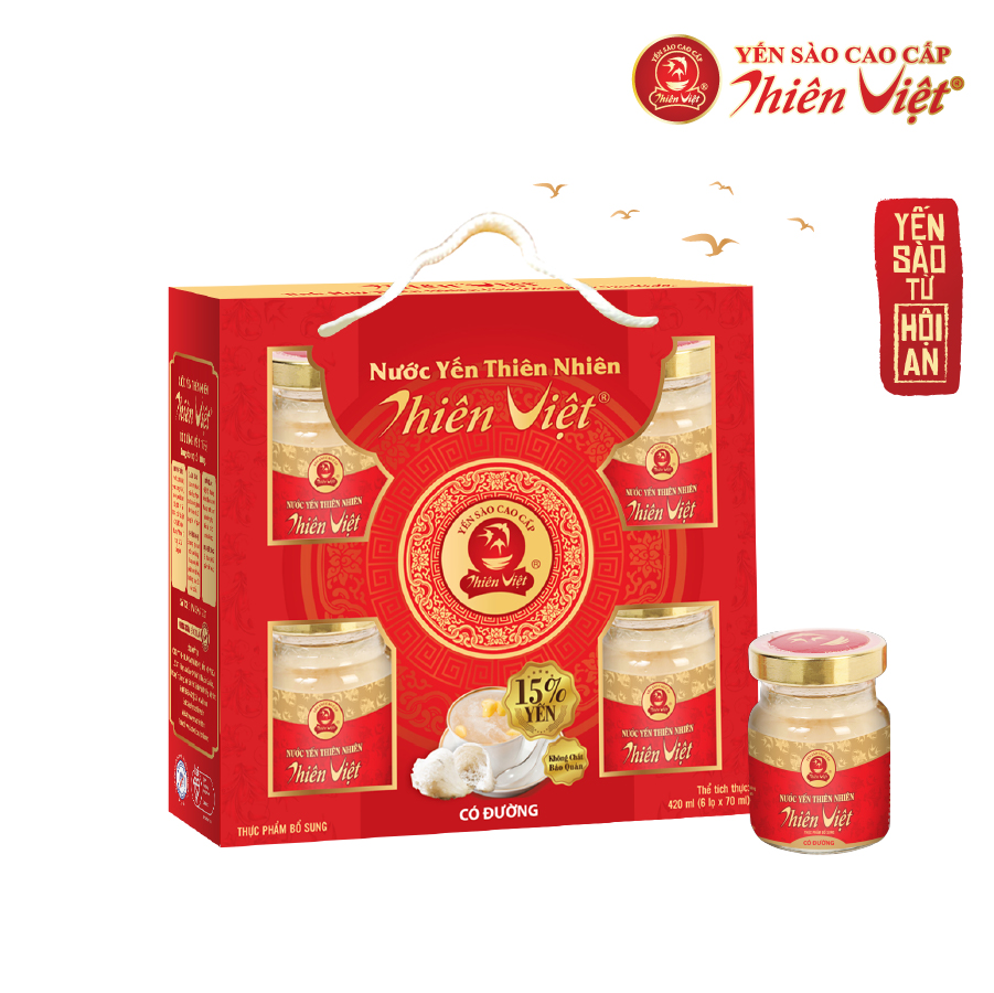 Lốc Nước Yến Sào Thiên Việt 15% Tổ yến